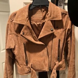 Blanknyc suede leather jacket xs